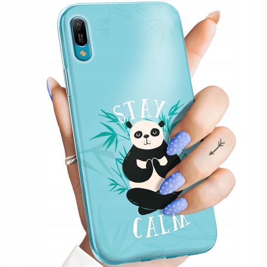 Etui Do Huawei Y6 2019 Wzory Panda Bambus Pandy Obudowa Pokrowiec Case Huawei