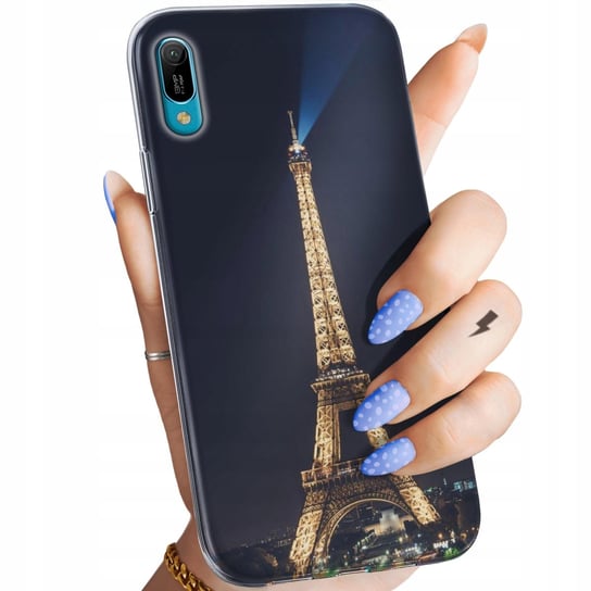 Etui Do Huawei Y6 2019 Wzory Paryż Francja Eiffel Obudowa Pokrowiec Case Huawei