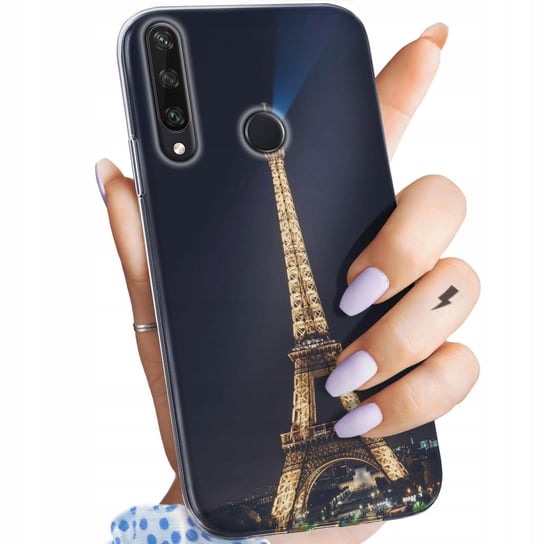 Etui Do Huawei Y6P Wzory Paryż Francja Eiffel Obudowa Pokrowiec Case Huawei