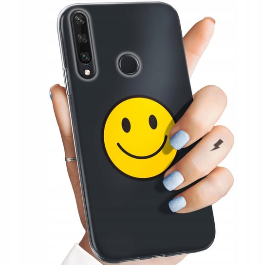 Etui Do Huawei Y6P Wzory Uśmiech Smile Emoji Obudowa Pokrowiec Case Huawei