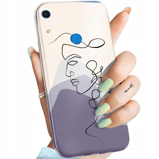 Etui Do Huawei Y6S / Y6 Prime 2019 / Honor 8A Wzory Continuous Line-Art Huawei