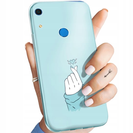 Etui Do Huawei Y6S / Y6 Prime 2019 / Honor 8A Wzory Niebieskie Blue Blau Huawei