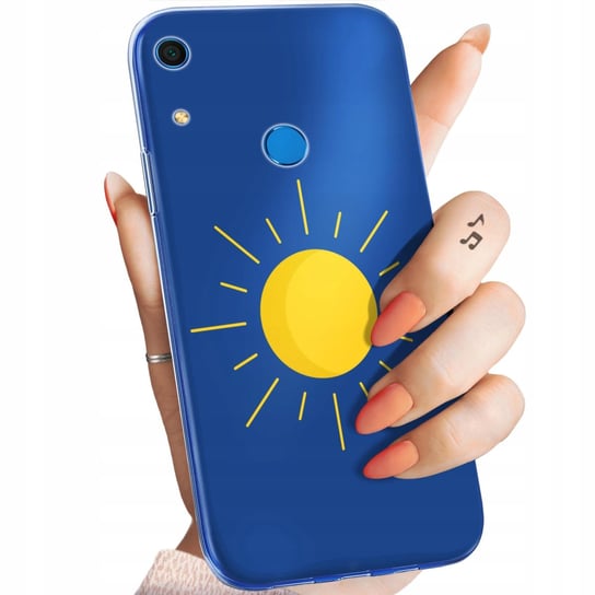 ETUI DO HUAWEI Y6S / Y6 PRIME 2019 / HONOR 8A WZORY SŁOŃCE PLANETY SUN CASE Huawei