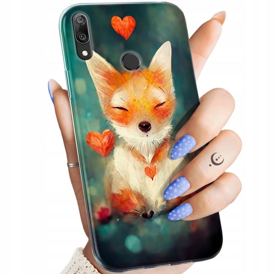 Etui Do Huawei Y7 2019 Wzory Liski Lisy Fox Obudowa Pokrowiec Case Huawei