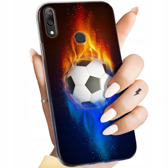 Etui Do Huawei Y7 2019 Wzory Sport Piłkarskie Piłka Nożna Obudowa Pokrowiec Huawei