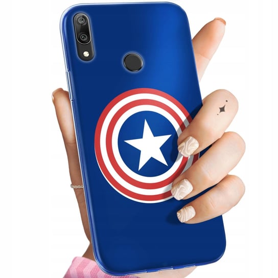 ETUI DO HUAWEI Y7 2019 WZORY USA AMERYKA STANY OBUDOWA POKROWIEC CASE Huawei