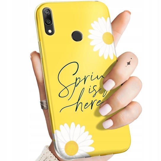 Etui Do Huawei Y7 2019 Wzory Wiosna Wiosenne Spring Obudowa Pokrowiec Case Huawei