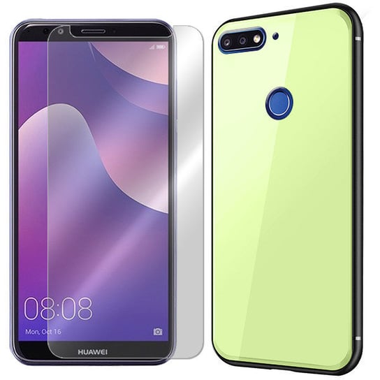 ETUI DO HUAWEI Y7 PRIME 2018 GLASS CASE +SZKŁO 9H VegaCom