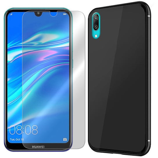 ETUI DO HUAWEI Y7 PRIME 2019 CASE GLASS + SZKŁO 9H VegaCom