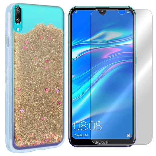 ETUI DO HUAWEI Y7 PRIME 2019 CASE GWIAZDKI + SZKŁO VegaCom