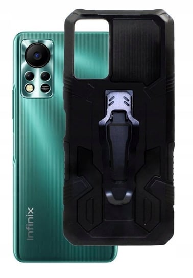 ETUI do Infinix Hot 11S NFC PANCERNE TANK czarne Case Pokrowiec Obudowa Futerał GSM-HURT