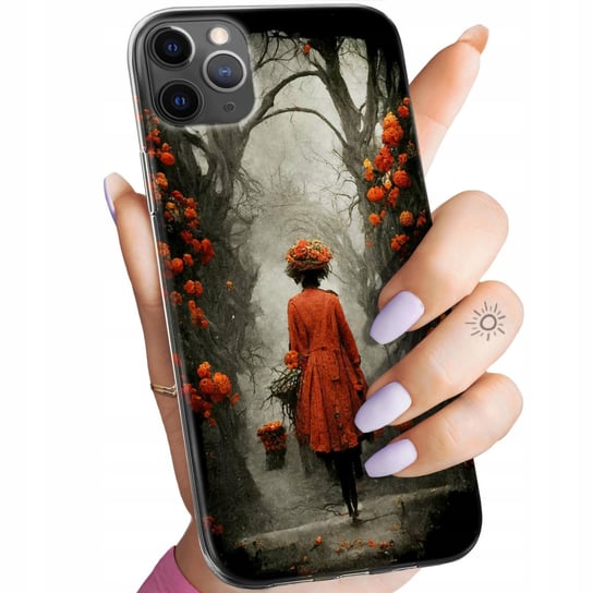 Etui Do Iphone 11 Pro Max Wzory Jesień Liście Autumn Obudowa Pokrowiec Apple