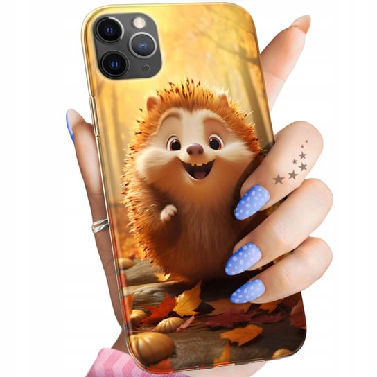 Etui Do Iphone 11 Pro Max Wzory Jeżyk Jeż Jeżyki Obudowa Pokrowiec Case Apple