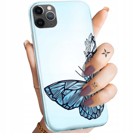 Etui Do Iphone 11 Pro Max Wzory Motyle Butterfly Barwne Obudowa Pokrowiec Apple