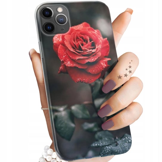 Etui Do Iphone 11 Pro Max Wzory Róża Z Różą Rose Obudowa Pokrowiec Case Apple