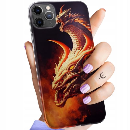 Etui Do Iphone 11 Pro Max Wzory Smoki Dragon Taniec Smoków Obudowa Case Apple