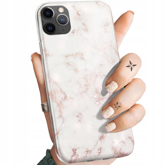 Etui Do Iphone 11 Pro Wzory Białe Kamień Kształty Obudowa Pokrowiec Case Apple