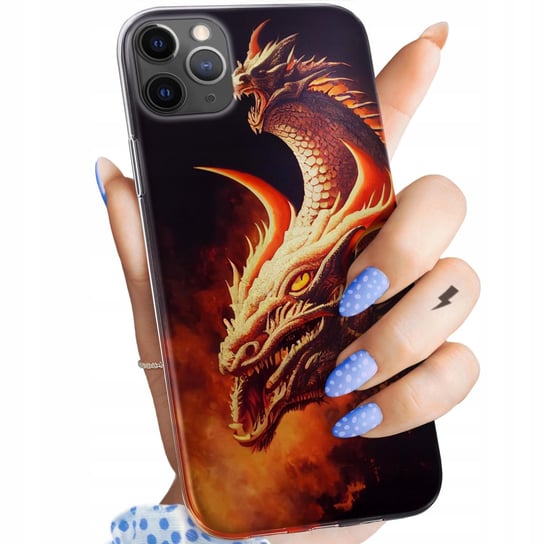 Etui Do Iphone 11 Pro Wzory Smoki Dragon Taniec Smoków Obudowa Pokrowiec Apple