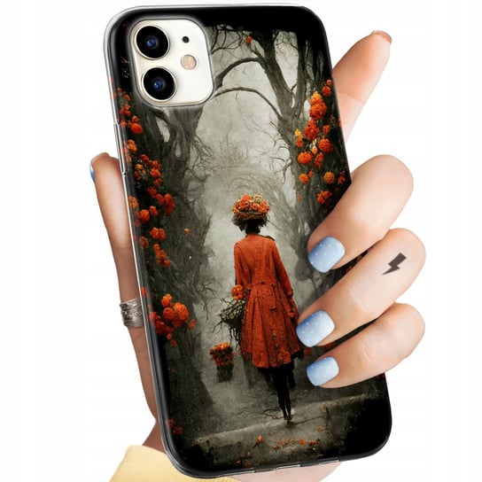 Etui Do Iphone 11 Wzory Jesień Liście Autumn Obudowa Pokrowiec Case Apple