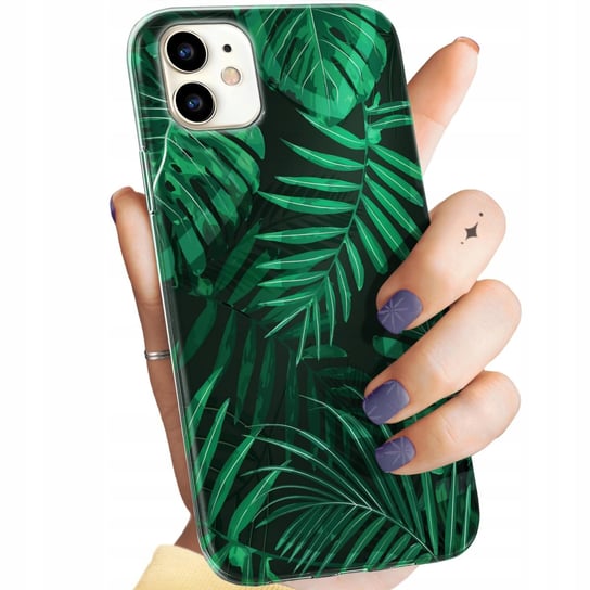 Etui Do Iphone 11 Wzory Liście Liściaste Natura Obudowa Pokrowiec Case Apple