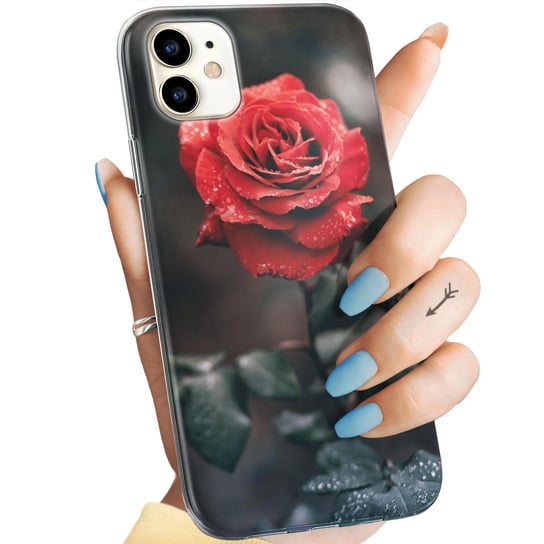 Etui Do Iphone 11 Wzory Róża Z Różą Rose Obudowa Pokrowiec Case Apple