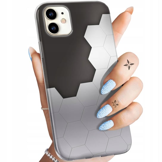 Etui Do Iphone 11 Wzory Szare Metallic Grey Obudowa Pokrowiec Case Apple