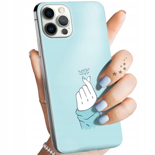 Etui Do Iphone 12 / 12 Pro Wzory Niebieskie Blue Blau Obudowa Pokrowiec Apple