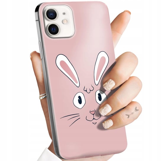 Etui Do Iphone 12 Mini Wzory Królik Zając Bunny Obudowa Pokrowiec Case Apple