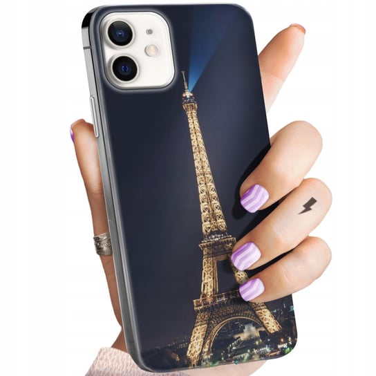 Etui Do Iphone 12 Mini Wzory Paryż Francja Eiffel Obudowa Pokrowiec Case Apple
