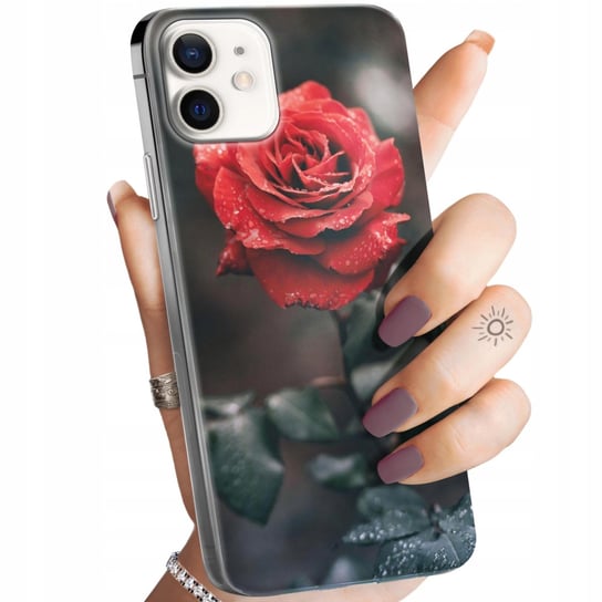 Etui Do Iphone 12 Mini Wzory Róża Z Różą Rose Obudowa Pokrowiec Case Apple