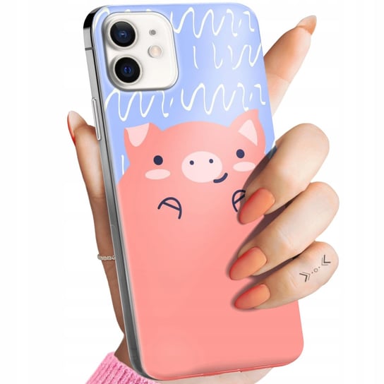 Etui Do Iphone 12 Mini Wzory Świnka Peppa Bajka Obudowa Pokrowiec Case Apple