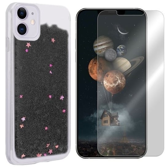 ETUI DO IPHONE 12 POKROWIEC CASE BROKAT + SZKŁO 9H VegaCom