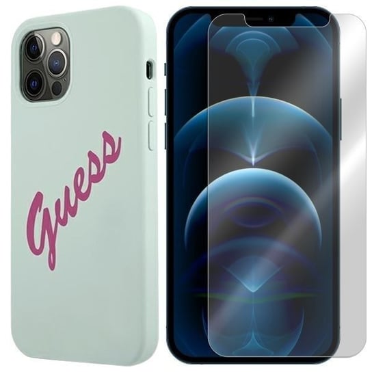 Etui Do Iphone 12 Pro Max Guess Silicone +Szkło 9H GUESS