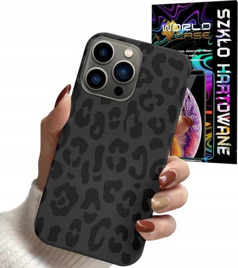 ETUI DO IPHONE 12 PRO MAX - PANTERKA MODNE DAMSKIE WZORY + SZKŁO WORLD CASE