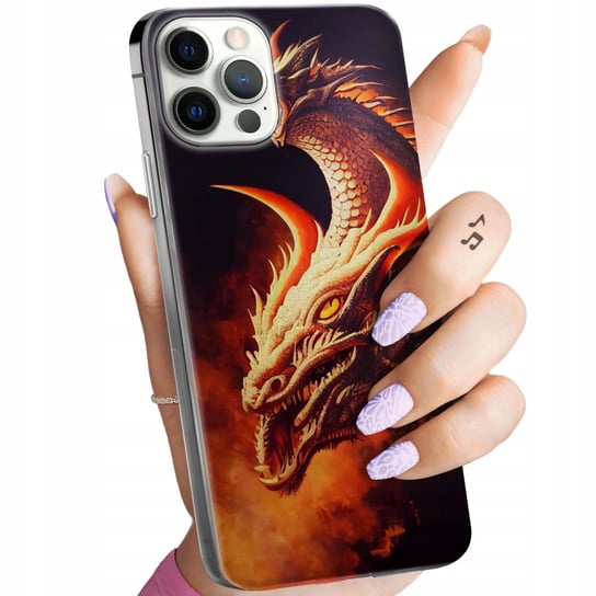 Etui Do Iphone 12 Pro Max Wzory Smoki Dragon Taniec Smoków Obudowa Case Apple