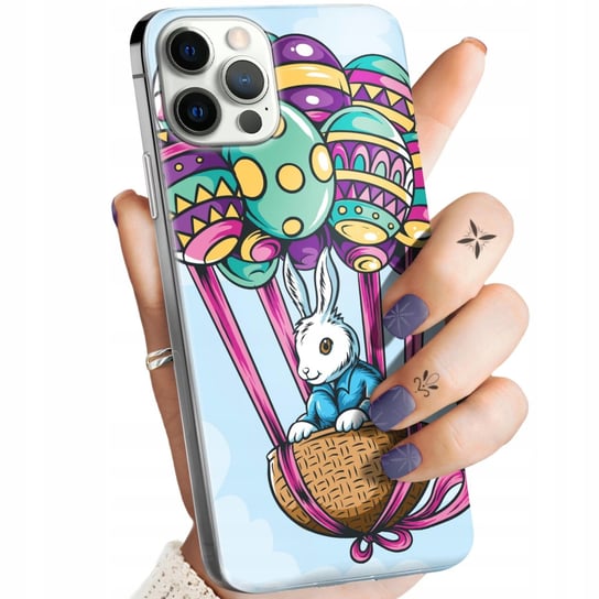Etui Do Iphone 12 Pro Max Wzory Wielkanoc Jajko Królik Koszyk Obudowa Case Apple