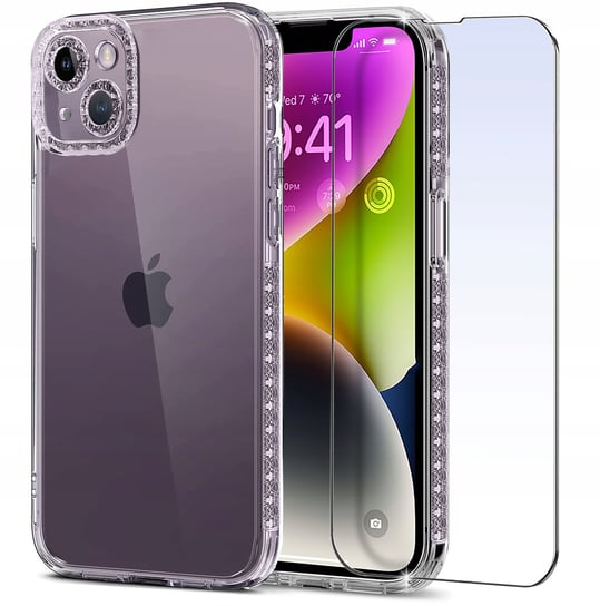 Etui do iPhone 13 | 14 DIAMOND Case + Szkło 9H Krainagsm