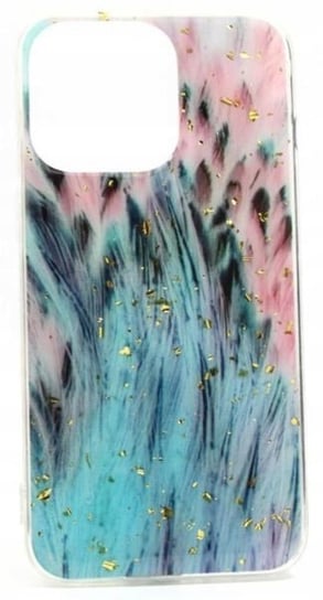 Etui do iPhone 13 Gold Glam Case Pokrowiec peacock GSM-HURT