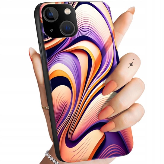 Etui Do Iphone 13 Mini Wzory Iluzja Kolorowe Abstrakcja Geometryczne +Szkło Hello Case