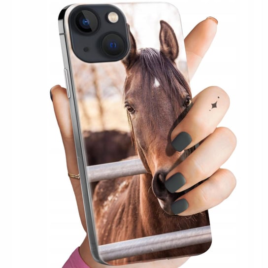 Etui Do Iphone 13 Mini Wzory Konie Kuce Pegazy Obudowa Pokrowiec Case Apple