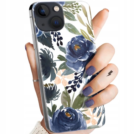 Etui Do Iphone 13 Mini Wzory Kwiaty Kwieciste Flower Obudowa Pokrowiec Case Apple