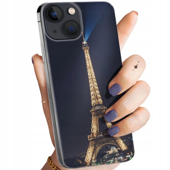 Etui Do Iphone 13 Mini Wzory Paryż Francja Eiffel Obudowa Pokrowiec Case Apple