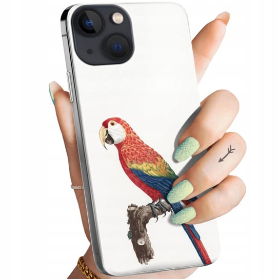 ETUI DO IPHONE 13 MINI WZORY PTAKI PTAK PAPUGA KOLIBER OBUDOWA POKROWIEC Apple