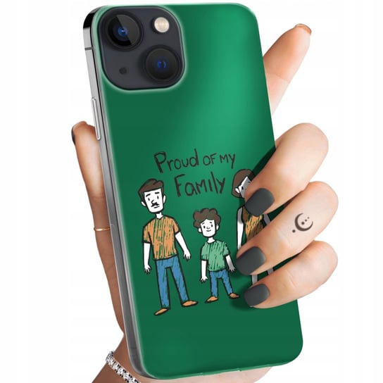 ETUI DO IPHONE 13 MINI WZORY RODZINA FAMILIA DOM OBUDOWA POKROWIEC CASE Apple