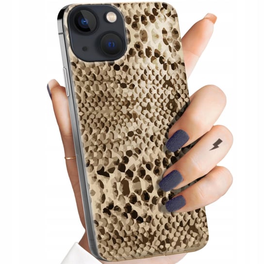 Etui Do Iphone 13 Mini Wzory Wąż Skóra Węża Snake Obudowa Pokrowiec Case Apple