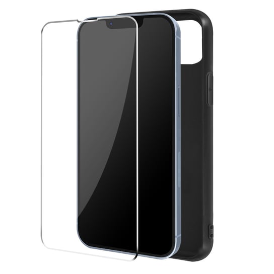 Etui do IPhone 13 pro Max Miękkie czarne i szkło hartowane 9H Clear Avizar