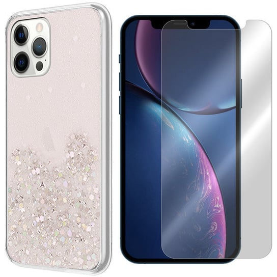 ETUI DO IPHONE 13 PRO MAX POKROWIEC BROKAT + SZKŁO VegaCom