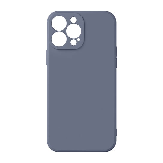 Etui do iPhone 13 Pro Max Silikonowe półsztywne z wykończeniem Soft Touch - niebieskie Avizar