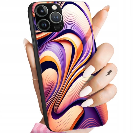 Etui Do Iphone 13 Pro Max Wzory Iluzja Kolorowe Abstrakcja 3D Glass +Szkło Hello Case