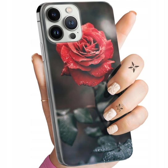 Etui Do Iphone 13 Pro Max Wzory Róża Z Różą Rose Obudowa Pokrowiec Case Apple